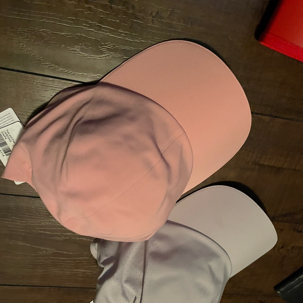 Lululemon NWT Fast and Free Ponytail hat pink hat only